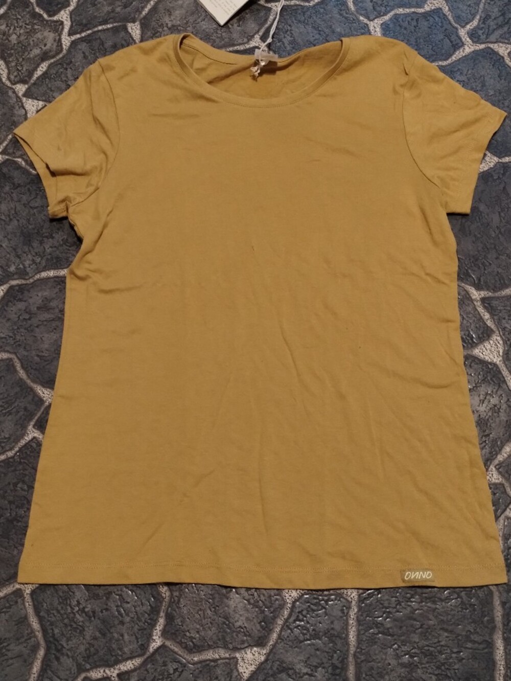 ONNO women's lightweight bamboo tshirt yellow size L NWT